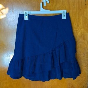 Beautiful pleated blue skirt